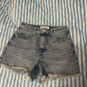 T.J.Maxx Blue Jean Shorts with Sparkle